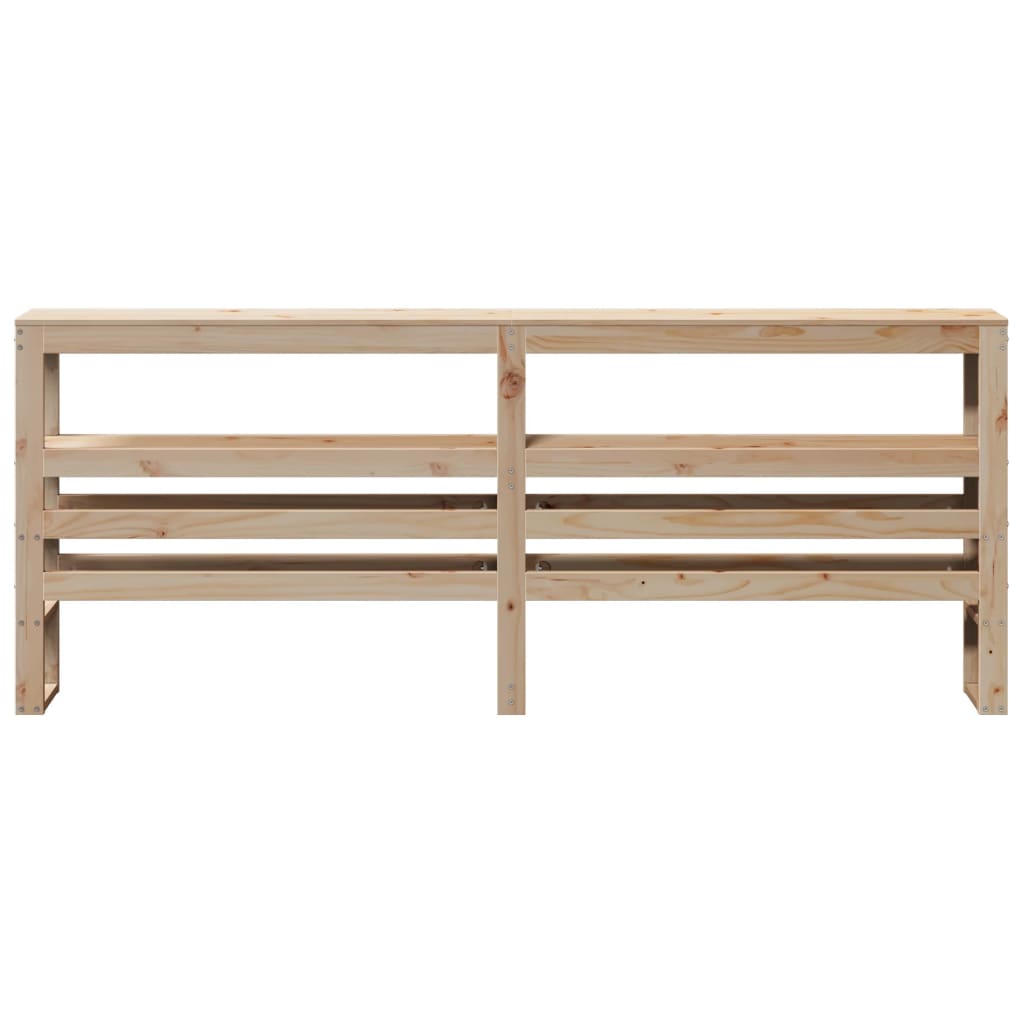 Hodegavl med hyller 180 cm heltre furu