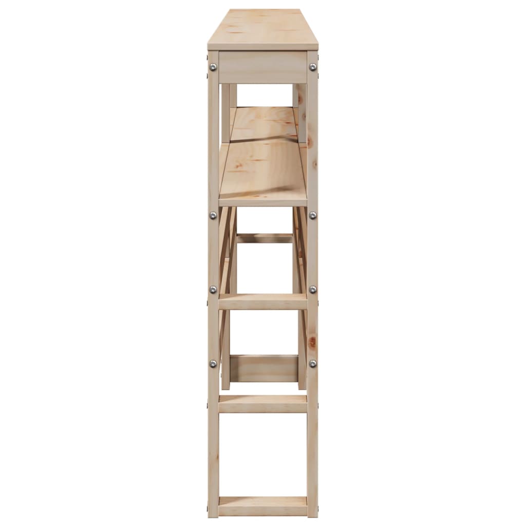 Hodegavl med hyller 180 cm heltre furu