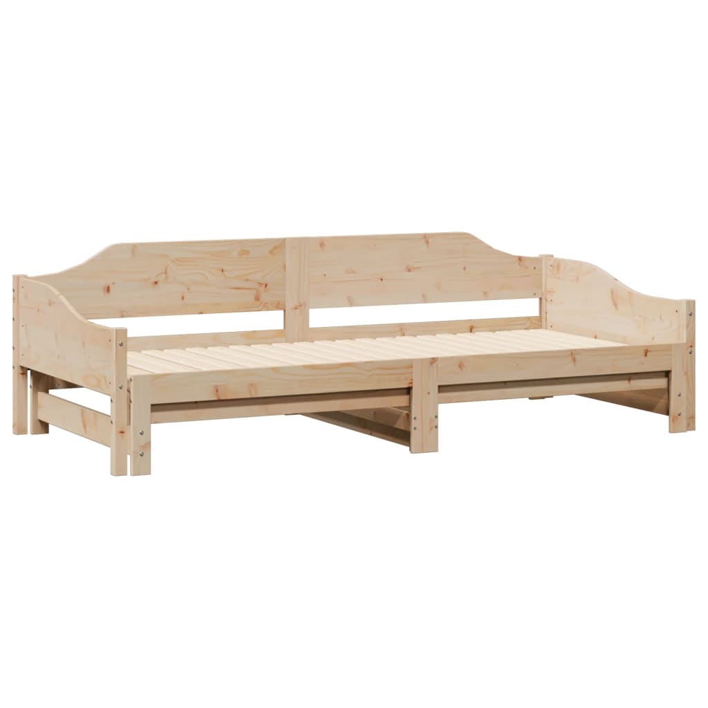 Uttrekkbar dagseng 90x190 cm heltre furu
