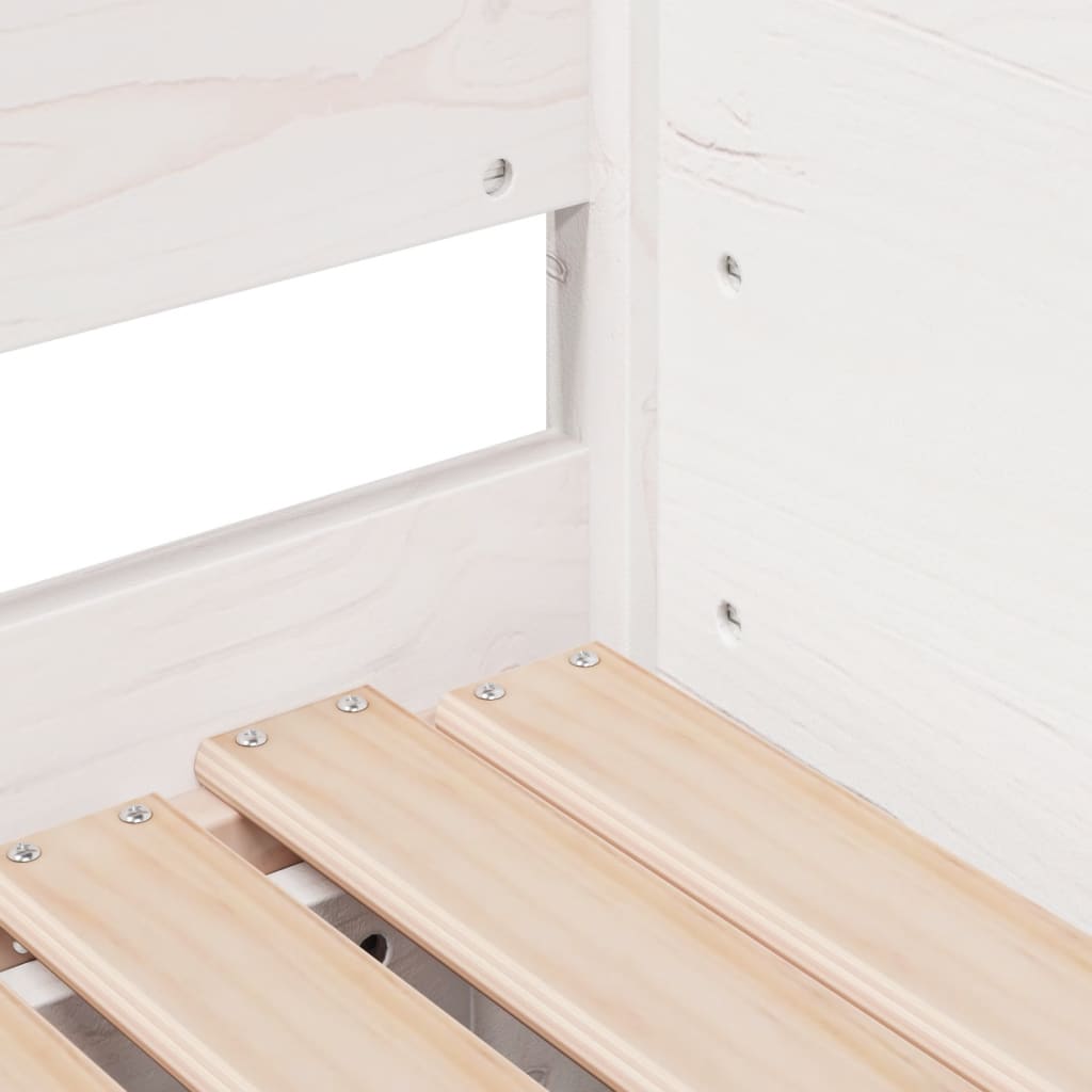 Uttrekkbar dagseng hvit 90x190 cm heltre furu