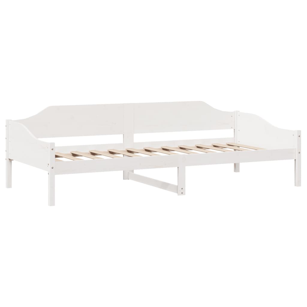 Sengeramme uten madrass hvit 90x200 cm heltre furu