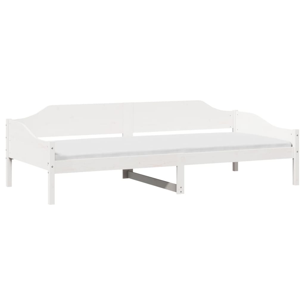 Sengeramme uten madrass hvit 90x190 cm heltre furu