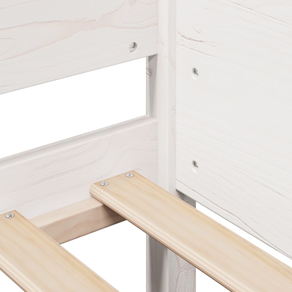 Sengeramme uten madrass hvit 90x190 cm heltre furu