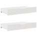 Sengeskuffer 2 stk hvit 95x55x17 cm heltre furu