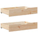 Sengeskuffer med hjul 2 stk 85x55x17 cm heltre furu