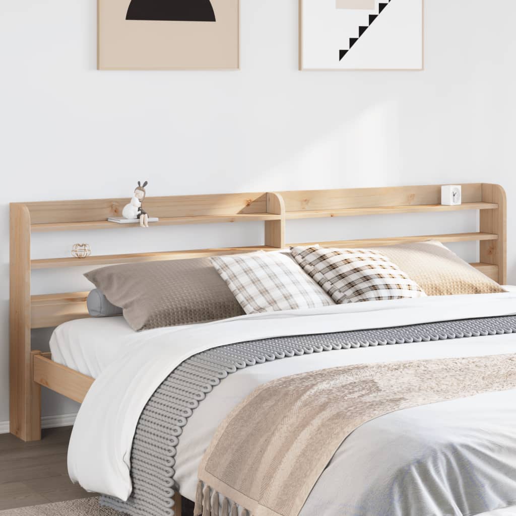 Hodegavl med hylle 200 cm heltre furu