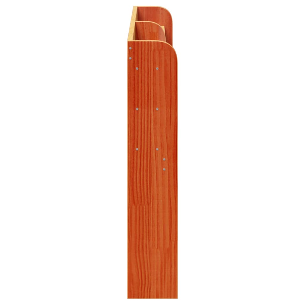 Hodegavl med hyller voksbrun 160 cm heltre furu