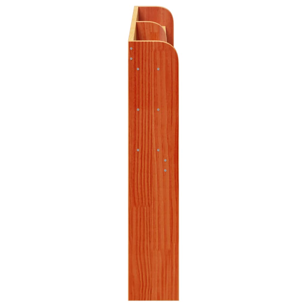 Hodegavl med hyller voksbrun 150 cm heltre furu
