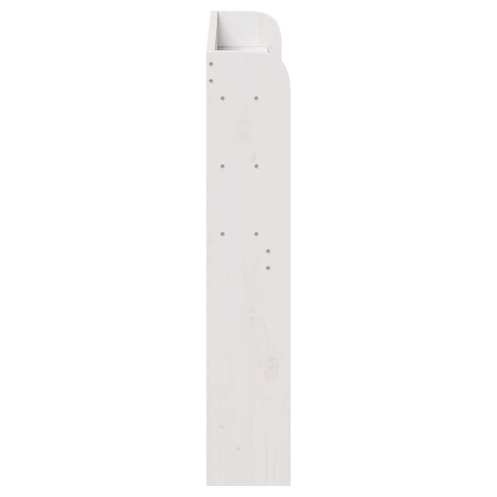 Hodegavl med hyller hvit 100 cm heltre furu