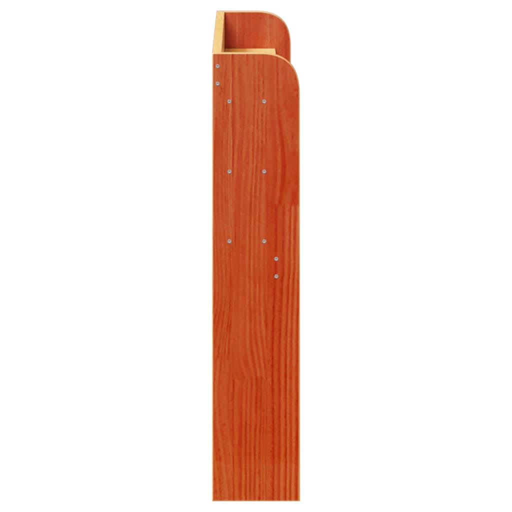 Hodegavl med hyller voksbrun 100 cm heltre furu