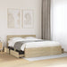Sengeramme med hodegavl sonoma eik 150x200 cm konstruert tre