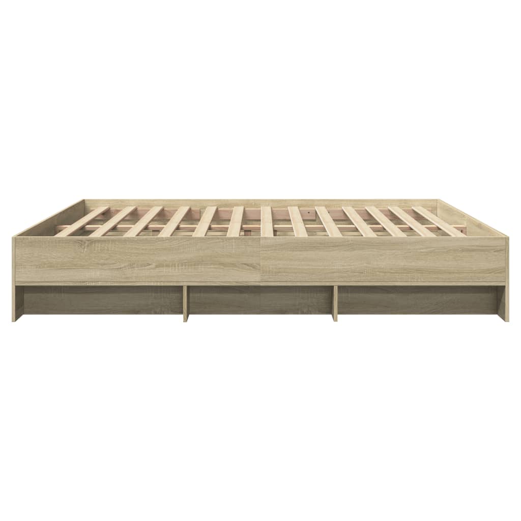 Sengeramme uten madrass sonoma eik 180x200 cm konstruert tre