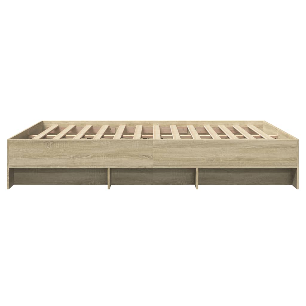 Sengeramme uten madrass sonoma eik 150x200 cm konstruert tre