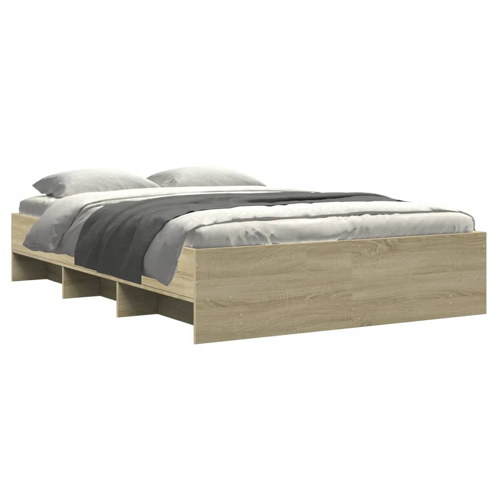 Sengeramme uten madrass sonoma eik 120x200 cm konstruert tre