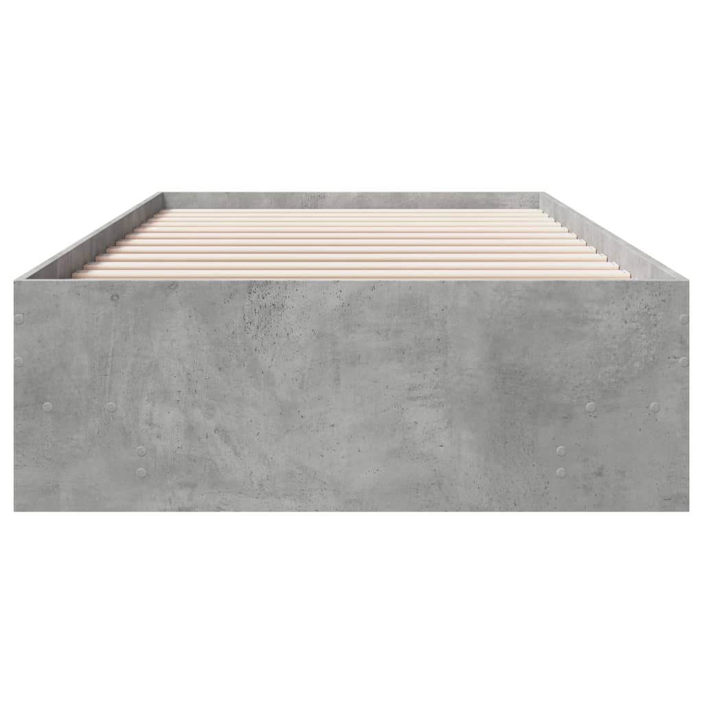 Sengeramme betonggrå 90x200 cm konstruert tre