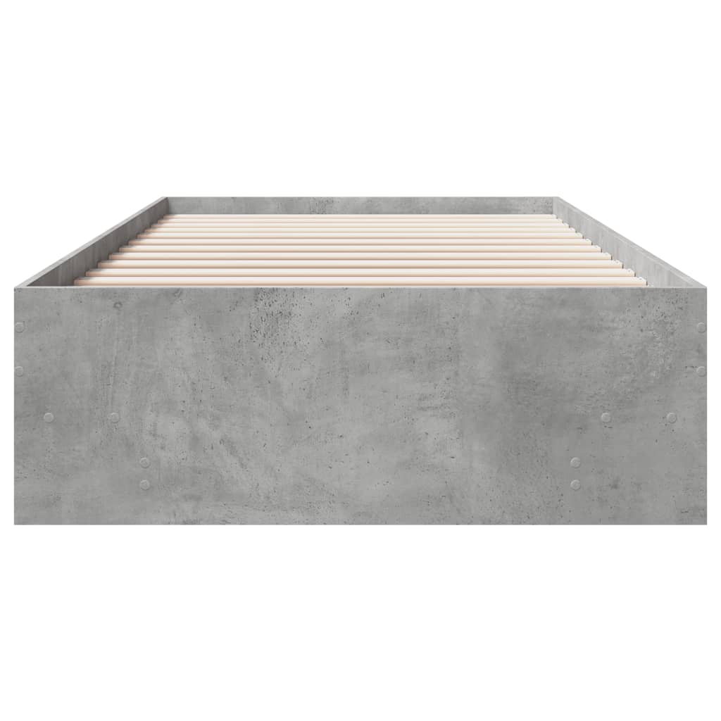 Sengeramme grå sonoma 90x200 cm konstruert tre