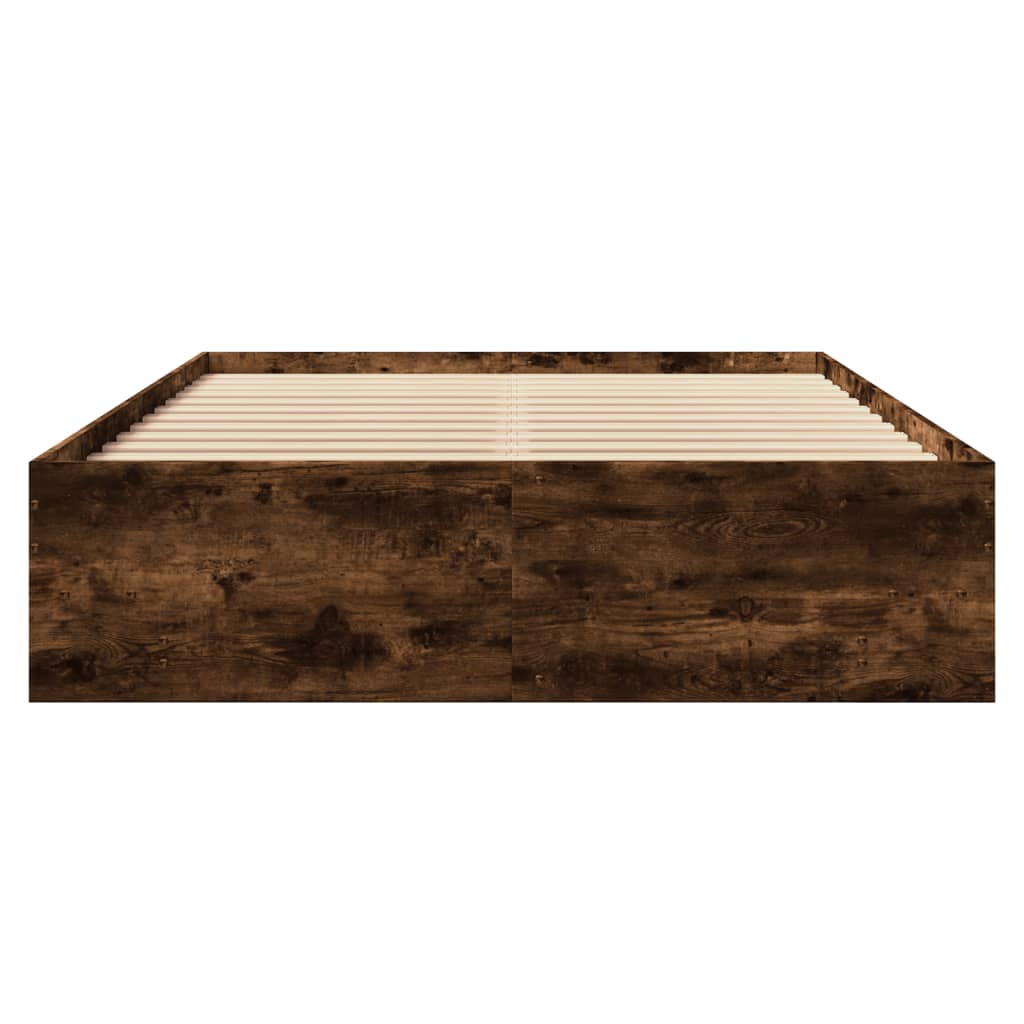Sengeramme røkt eik 135x190 cm konstruert tre