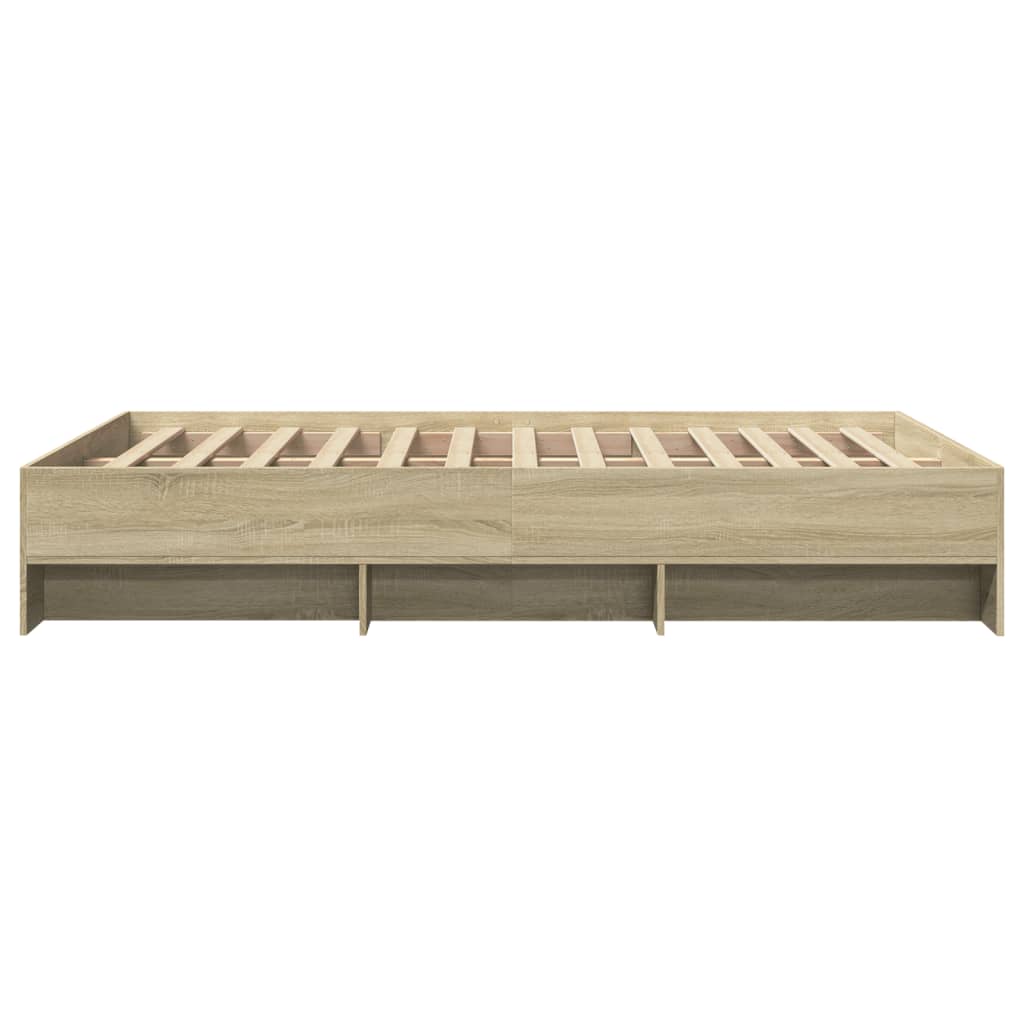Sengeramme uten madrass sonoma eik 120x190 cm konstruert tre