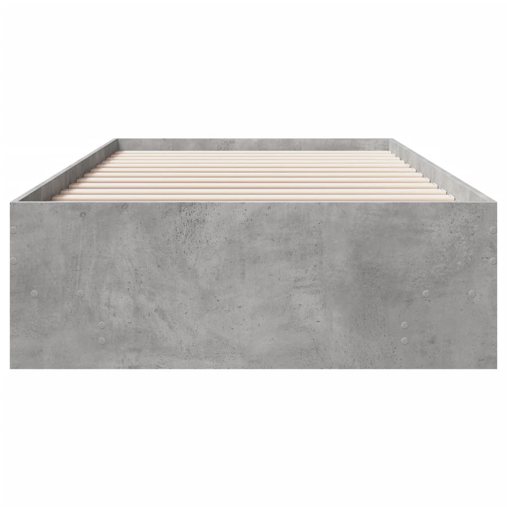 Sengeramme betonggrå 90x190 cm konstruert tre