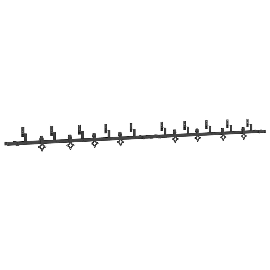 Utstyr for skyvedør 427 cm stål svart