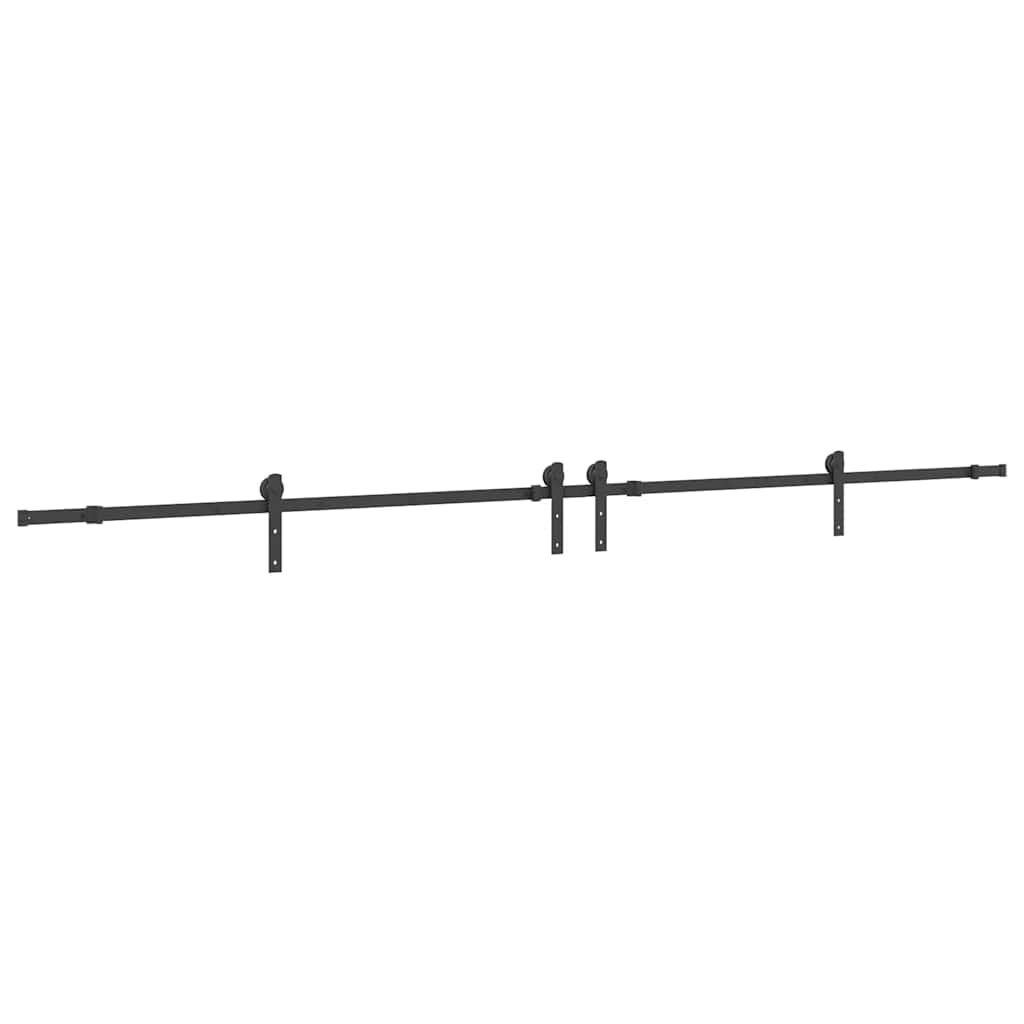 Utstyr for skyvedør 366 cm stål svart