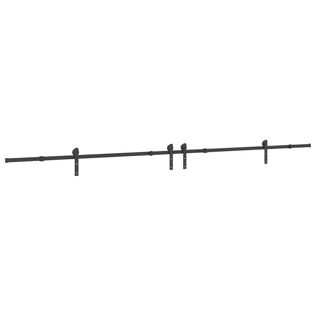 Utstyr for skyvedør 400 cm stål svart