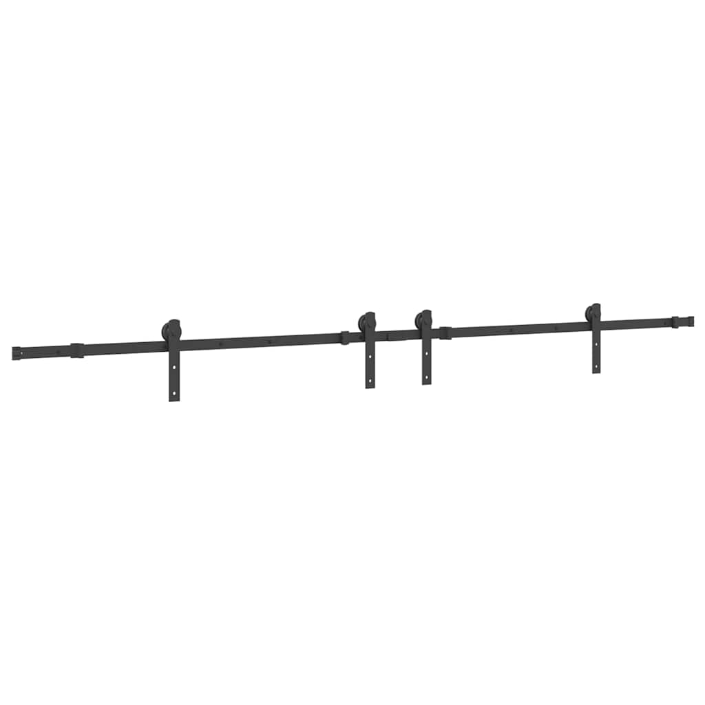 Utstyr for skyvedør 427 cm stål svart