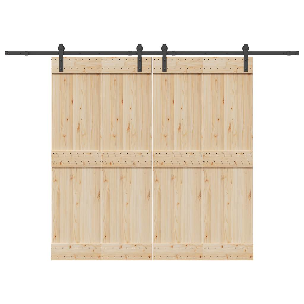Utstyr for skyvedør 427 cm stål svart