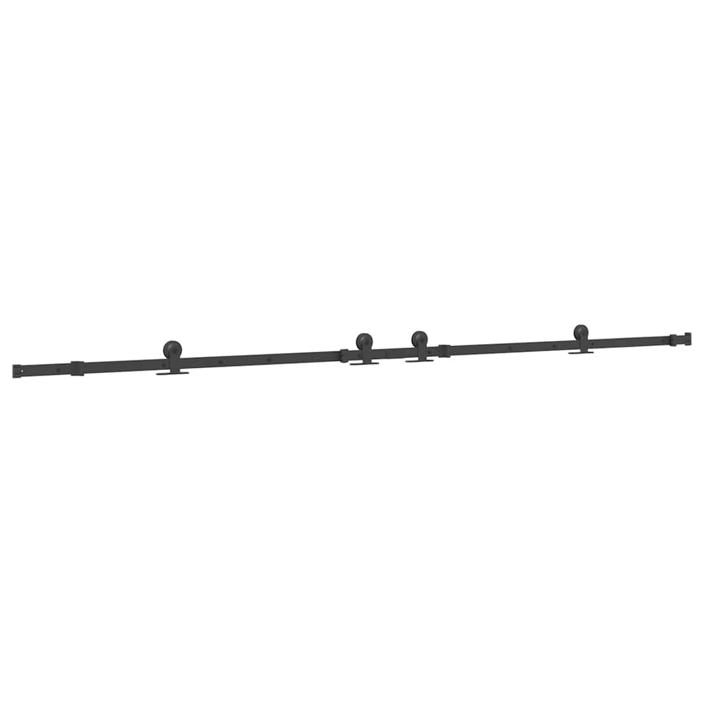 Utstyr for skyvedør 305 cm stål svart