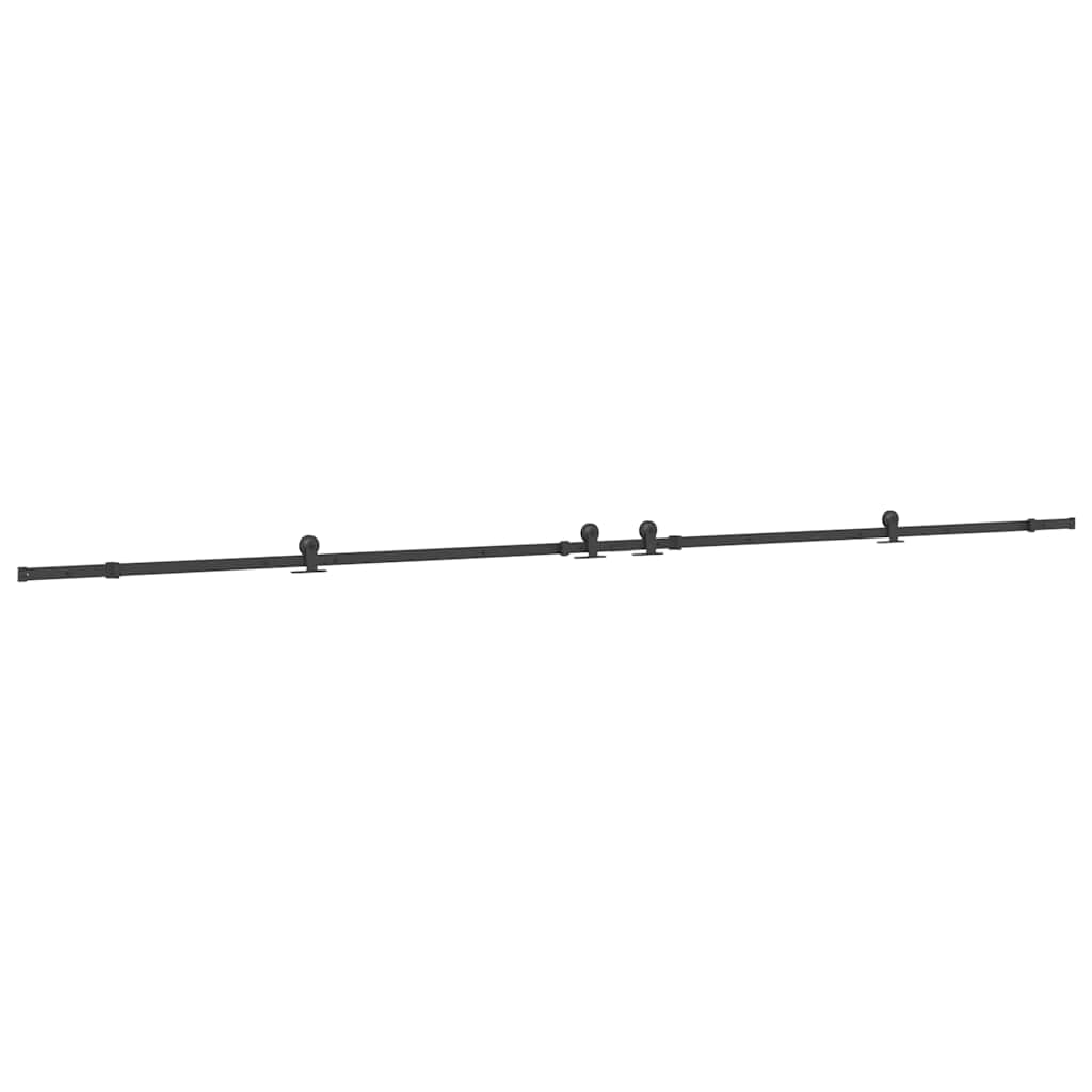 Utstyr for skyvedør 427 cm stål svart vidaXL