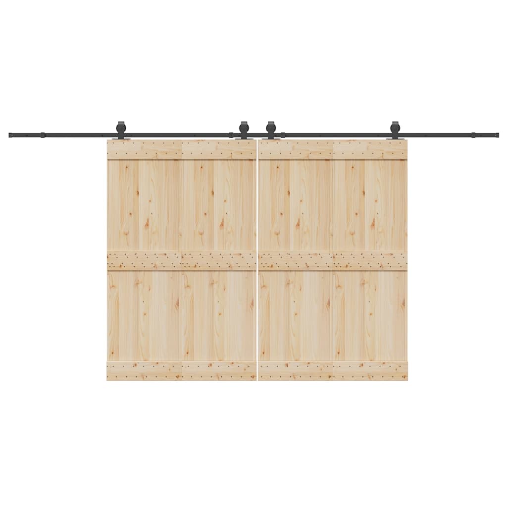 Utstyr for skyvedør 427 cm stål svart