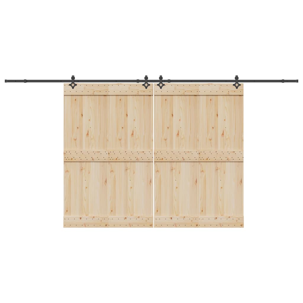 Utstyr for skyvedør 427 cm stål svart