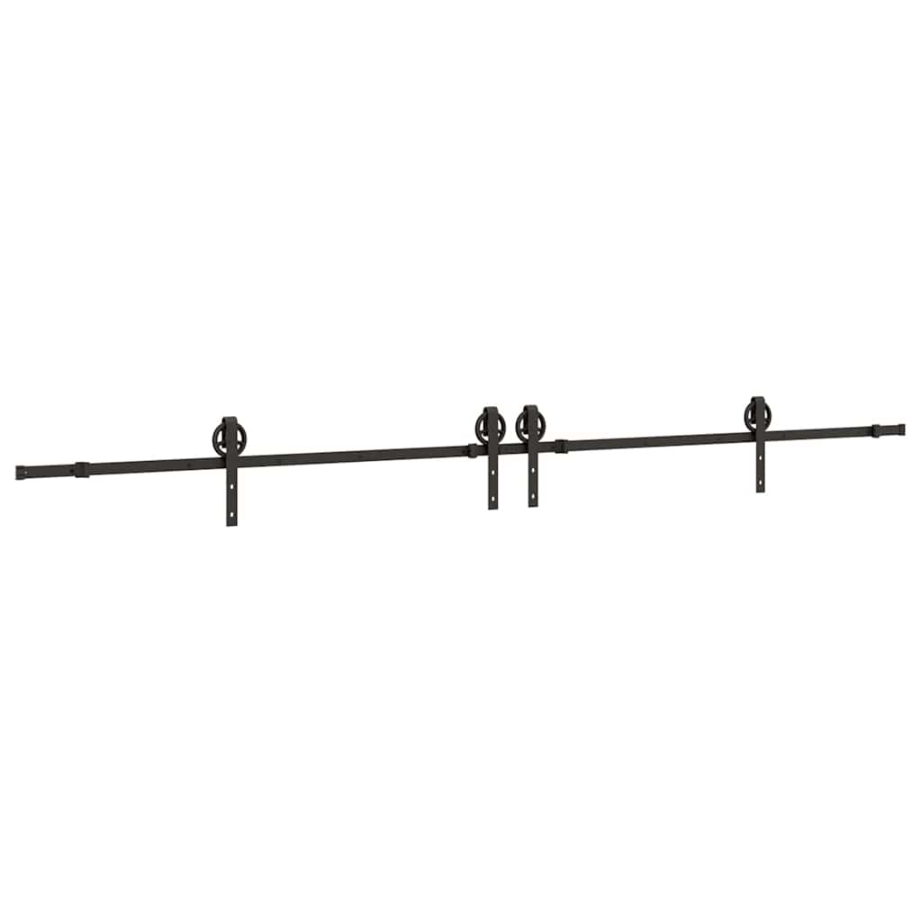 Utstyr for skyvedør 366 cm stål svart