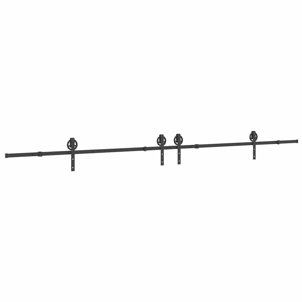 Utstyr for skyvedør 400 cm stål svart