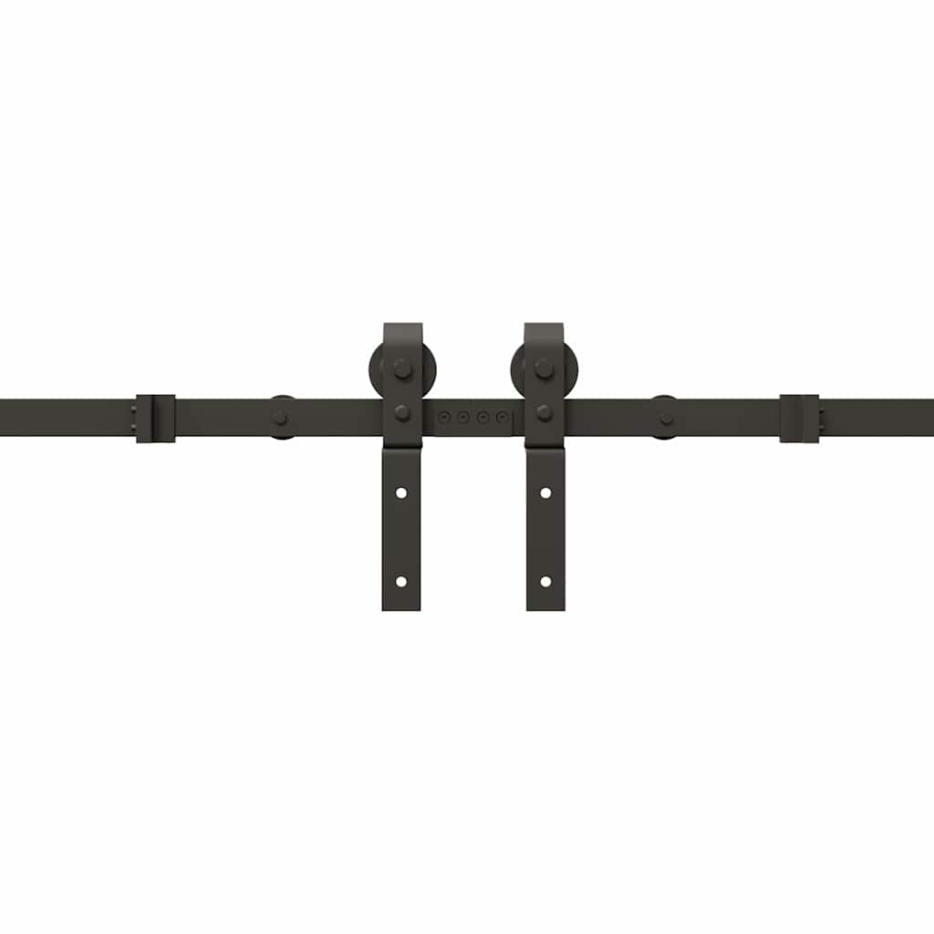 Utstyr for skyvedør 366 cm stål svart