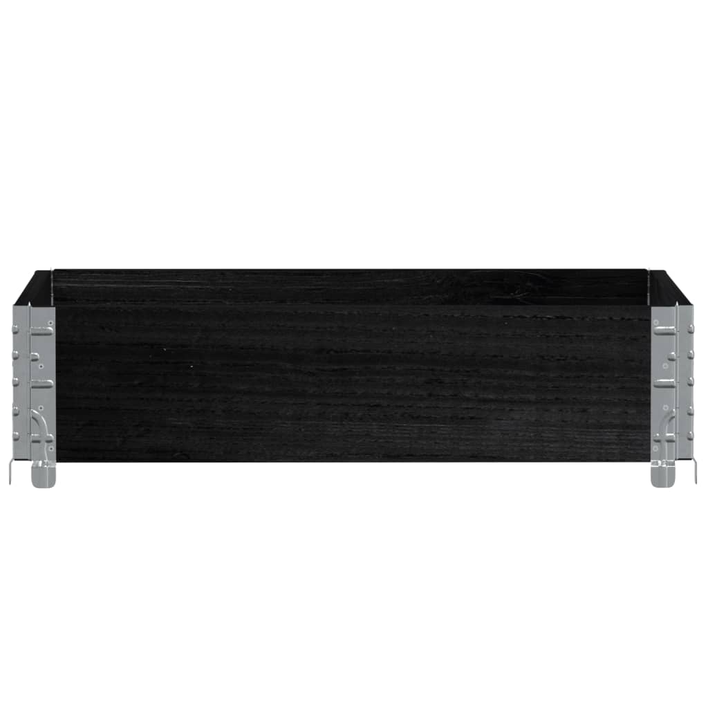 Pallekarmer svart 80x60 cm heltre furu