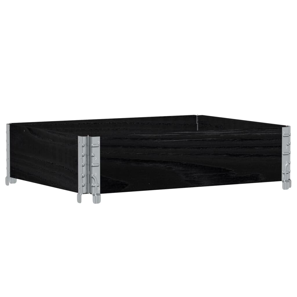 Pallekarmer svart 80x60 cm heltre furu
