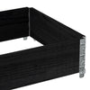 Pallekarmer svart 80x60 cm heltre furu
