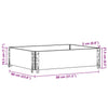 Pallekarmer svart 80x60 cm heltre furu