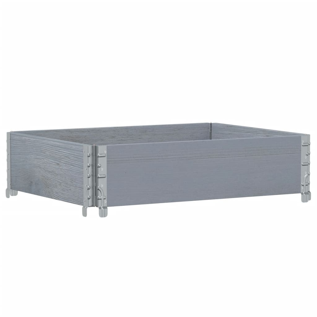 Pallekarmer grå 80x60 cm heltre furu