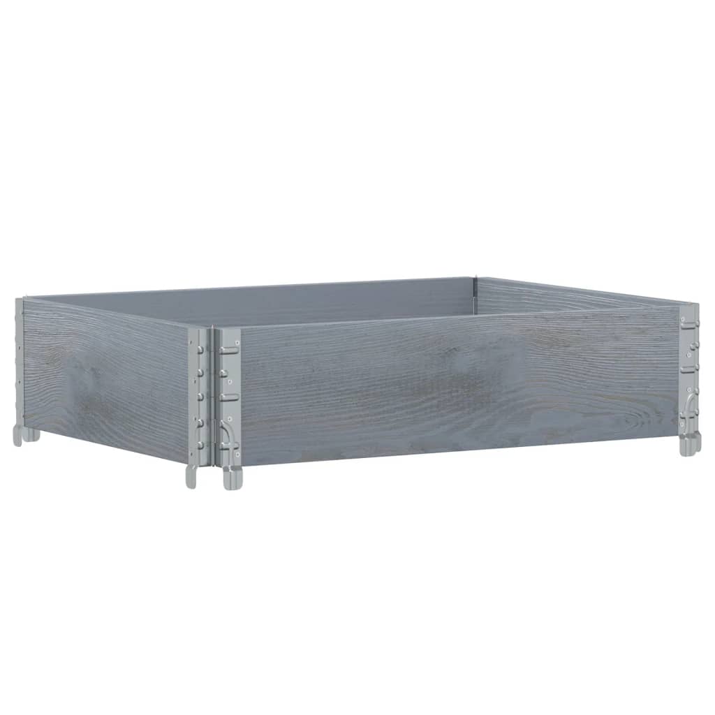Pallekarmer grå 80x60 cm heltre furu