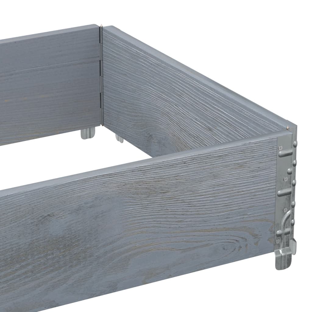 Pallekarmer grå 80x60 cm heltre furu