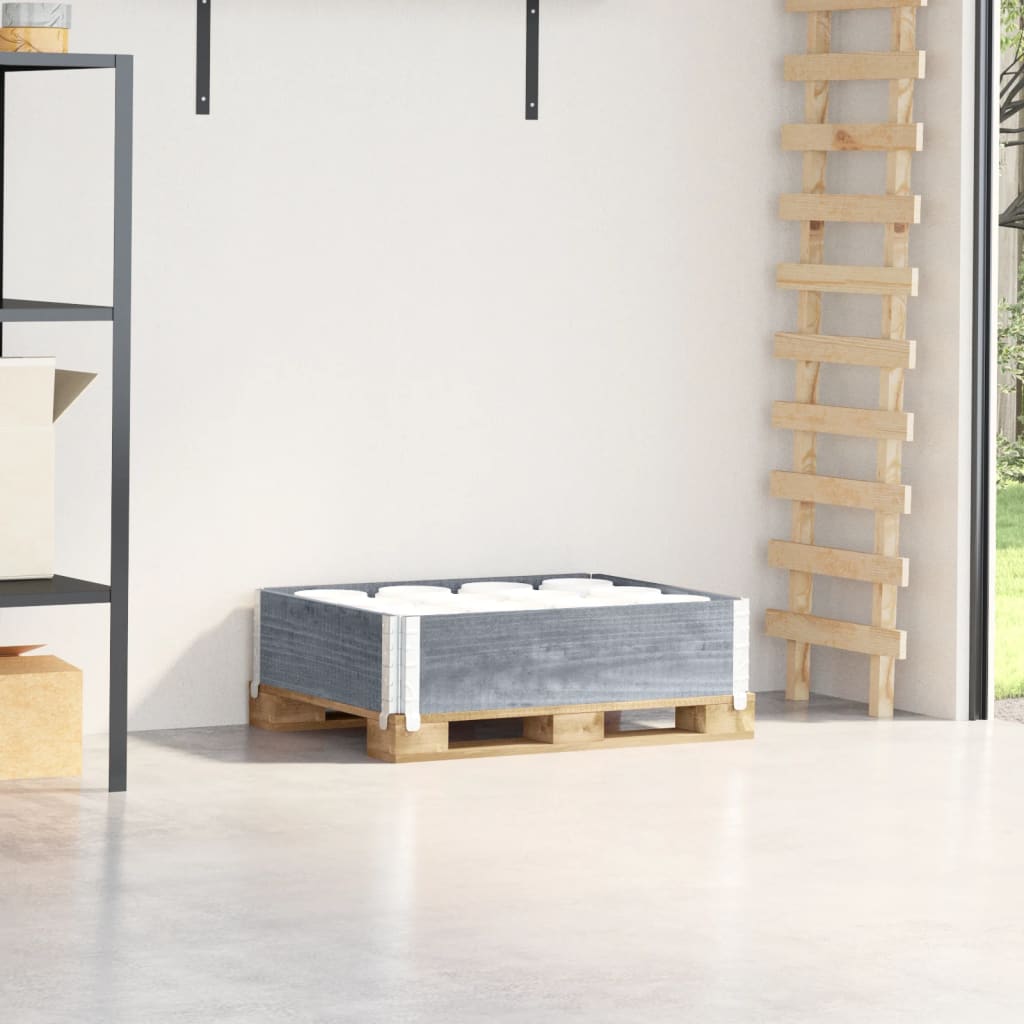 Pallekarmer grå 80x60 cm heltre furu