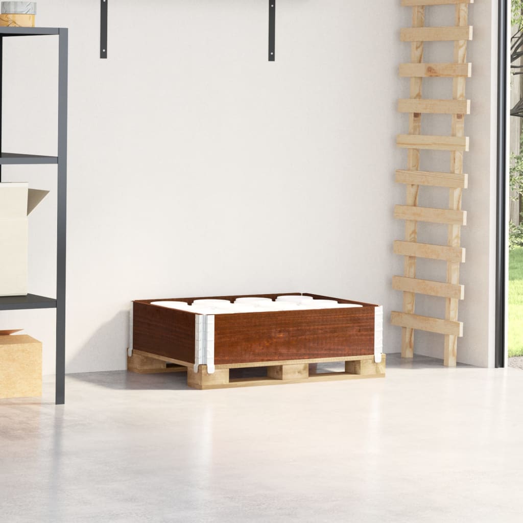 Pallekarmer brun 80x60 cm heltre furu