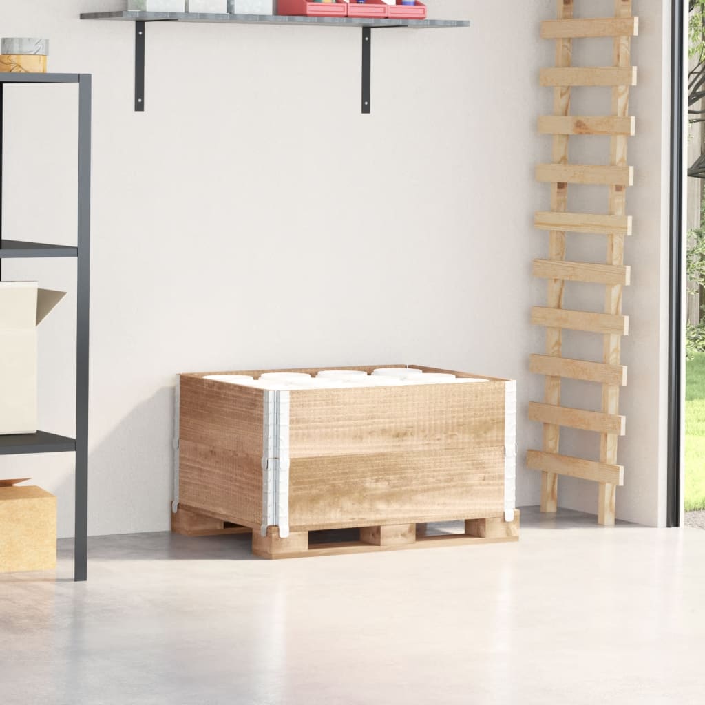 Pallekarmer 2 stk grå 80x60 cm heltre furu