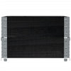 Pallekarmer 2 stk svart 80x60 cm heltre furu