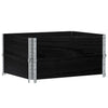 Pallekarmer 2 stk svart 80x60 cm heltre furu