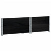 Pallekarmer 2 stk svart 80x60 cm heltre furu