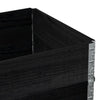 Pallekarmer 2 stk svart 80x60 cm heltre furu