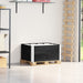 Pallekarmer 2 stk svart 80x60 cm heltre furu